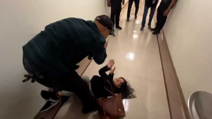 ICE officer slams woman to the ground at immigration court