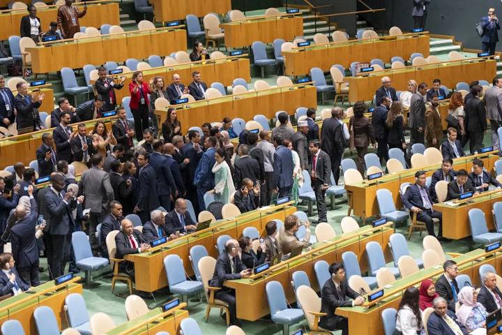 Decenas de asambleístas abandonan el recinto antes del discurso de Netanyahu en la ONU