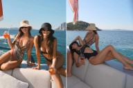 Nina Dobrev Poses in Sexy Cutout Swimsuit Following Shaun White Split