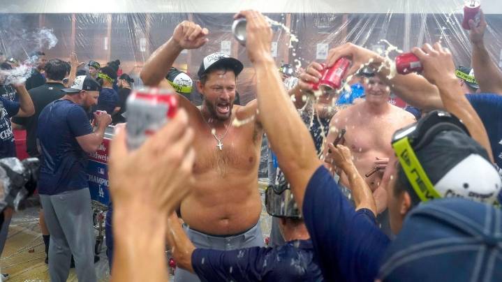 Clayton Kershaw and Dodgers celebrate 12th NL West title in last 13 seasons