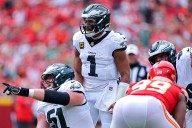 Eagles' Jalen Hurts Savagely Trolls Chiefs' Chris Jones Following Win