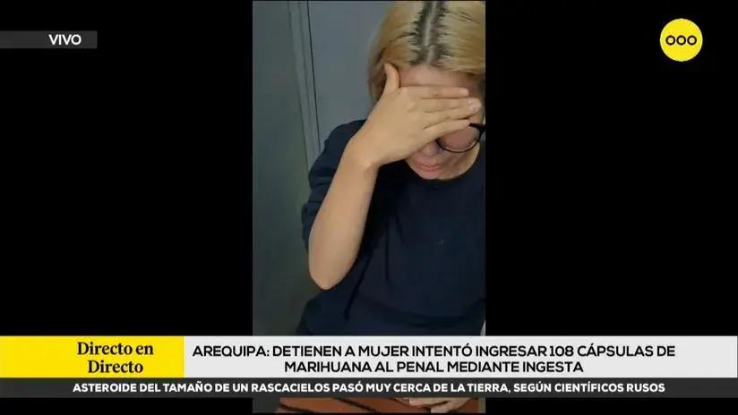 Arequipa: Policía detiene a mujer que intentó ingresar más de 100 cápsulas de marihuana a un penal mediante ingesta