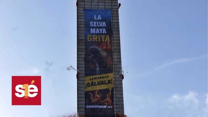 “La Selva Maya grita”: protesta sorprende en la Estela de Luz