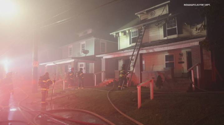 IFD: Firefighters injured while battling house fire on Indy's near east side