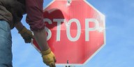 Traffic control boxes and stop signs vandalized in south Lincoln