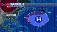 Flash flooding threat could return out West as Gabrielle churns in the Atlantic
