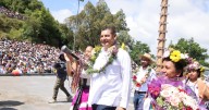 Huey Atlixcáyotl 2025: Armenta recibe bastón de mando para inicio de festividades en Atlixco