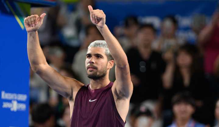 Carlos Alcaraz ya está en semifinales: Derrotó a Brandon Nakashima en el ATP 500 de Tokio