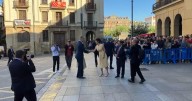 Los Reyes y la Princesa, recibidos con aplausos en Pamplona con la única ausencia del alcalde bildutarra