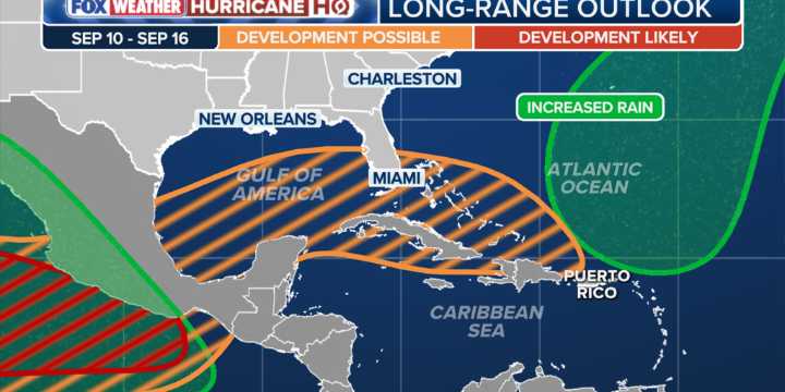 Gulf tropics show signs of life leading into mid