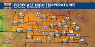 Well above normal once again Monday