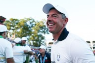 Rory McIlroy in stitches at Donald Trump chant after Europe win Ryder Cup