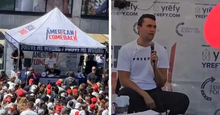 Charlie Kirk Attacked Mid-Speech By Gunman At Crowded Utah Event