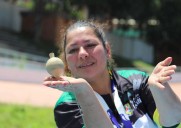 El trompo, tradición que late en los IV Juegos Comunales