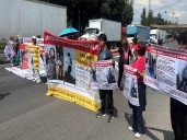 Familiares de Ana Amelí bloquean Constituyentes para exigir localización