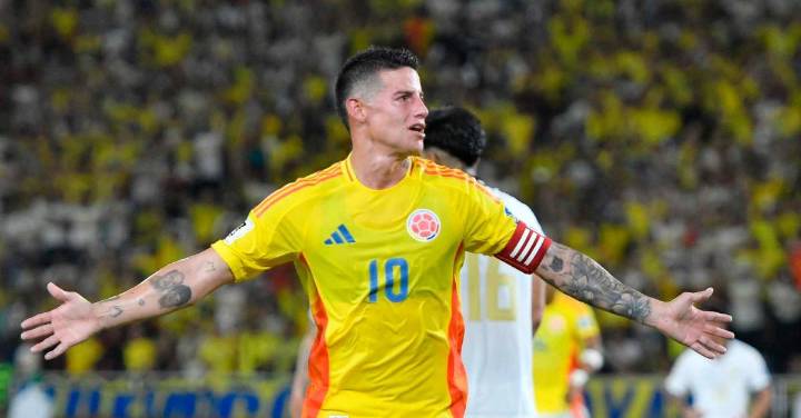 James Rodríguez supera a Falcao en la Selección Colombia y es el máximo goleador en eliminaorias