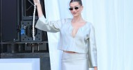 Hailey Bieber Brings Back ‘90s Vibe in Vintage Co-Ord for Rhode’s Sephora Launch