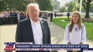 President Trumps speaks ahead of Ryder Cup 2025