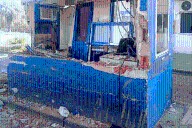 Camión impactó y destruyó la cabina de uno de los peajes sobre la autovía Artigas