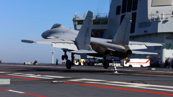 J-35, J-15 and KJ-600 Shown Operating Off PLA Navy’s Fujian Carrier