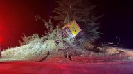 New Hampton NH I-93 box truck crashes into trees – NBC Boston