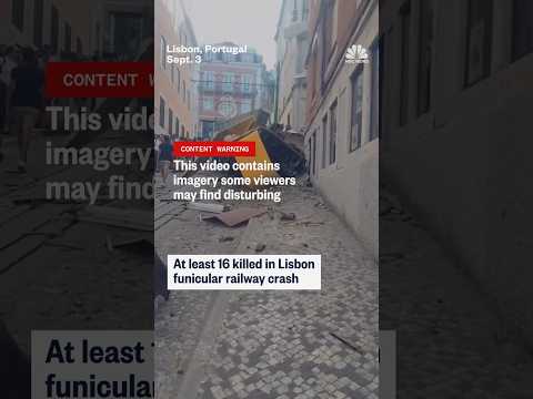 At least 16 people killed in Lisbon funicular railway crash
