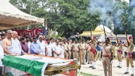 S L Bhyrappa’s final rites performed with state honours in Mysuru