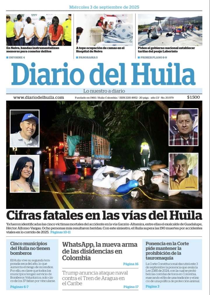 Diario del Huila 03 de septiembre de 2025