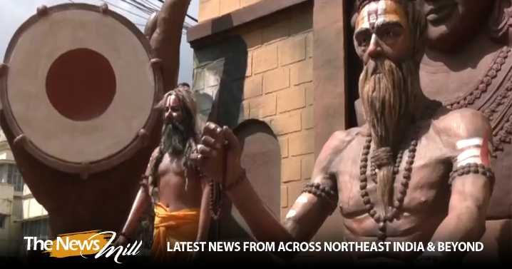 North 24 Parganas’ Agarpara Tarapukur Adi Sarvajanin Durga Puja adopts ‘Kumbh’ theme, features silicon idol of Goddess Durga as meditating Yogini