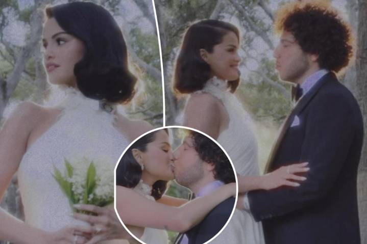 Selena Gomez wears romantic Ralph Lauren wedding dress to marry Benny Blanco