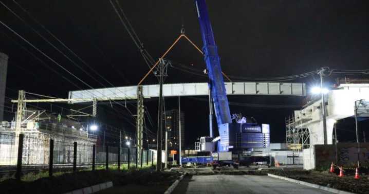 Se retrasa instalación de las vigas para unir Puente Bicentenario con Avenida Chacabuco en Concepción
