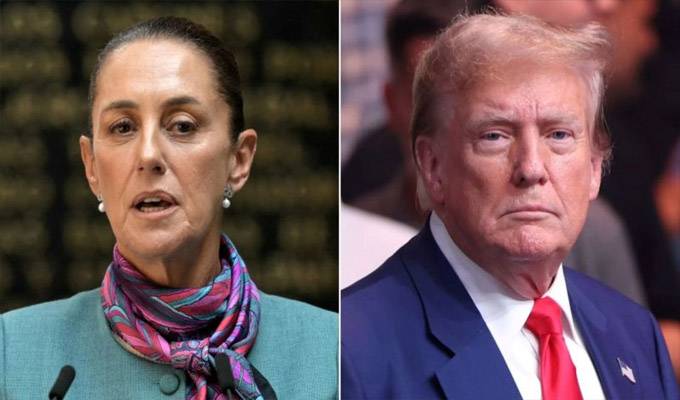 Trump aseguró que Sheinbaum "es muy elegante y hermosa”, pero “México está dirigido por los cárteles”
