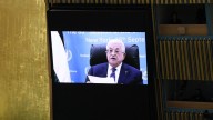 Rechazaron la visa del presidente de Palestina Mahmoud Abbas y debió hablar por videoconferencia