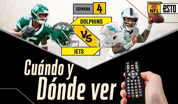 New York Jets vs Miami Dolphins: ¿Dónde ver y a qué hora es el MNF de la Semana 4 de la NFL?