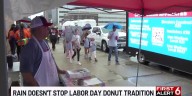 Rain doesn't stop Labor Day tradition