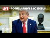 LIVE: President Donald Trump arrives to the UK