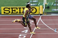 Athletics-Thompson and Bednarek dead heat their way into 100m final