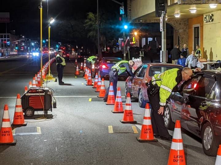 LAPD to Launch DUI Checkpoints and Patrols Across Los Angeles September 26