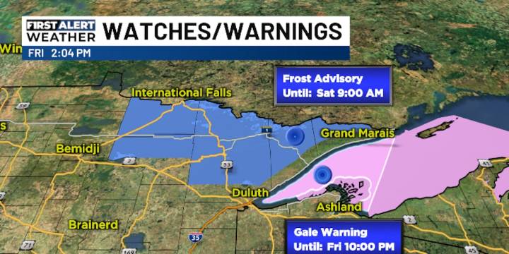 Frost Advisory to kick off cool weekend