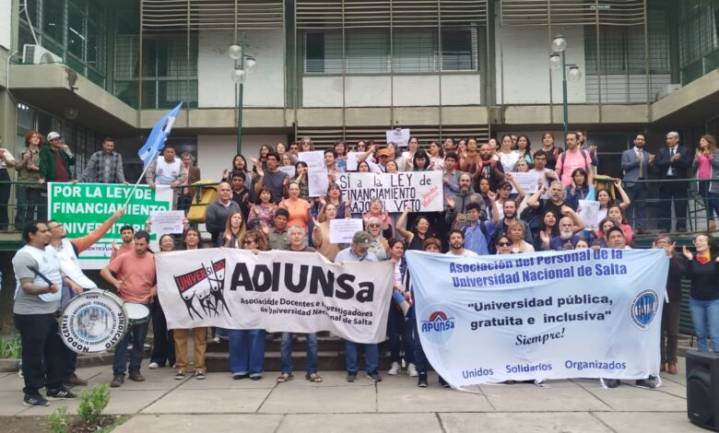 La UNSa pidió a los senadores salteños apoyar la Ley de Financiamiento Universitario