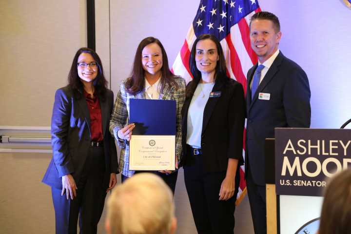 Ashley Moody recognizes Oldsmar for measures taken to deal with hurricanes