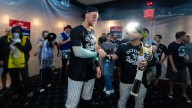 Yankees celebrate clinching the playoffs: See photos