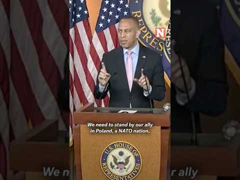 Jeffries Blames Trump's 'Absence of Leadership' For Russian Drones in Poland