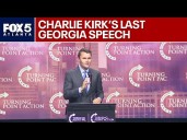 Charlie Kirk’s final fiery speech in Georgia at Trump rally