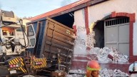 Se descarrila tren en Celaya y daña la antigua estación