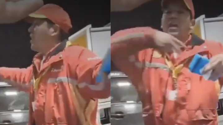 “¡Te creís mi jefa y voh...!": Bombero se hace viral tras desahogarse contra clientes por reclamos en servicentro