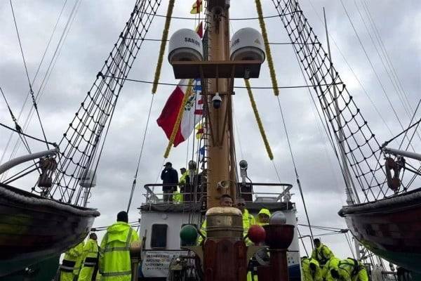 Prueban Buque 'Cuauhtémoc', tras reparaciones en EU