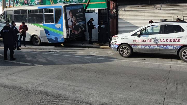 Conductor de transporte público impide asalto en el Centro Histórico y es herido de bala