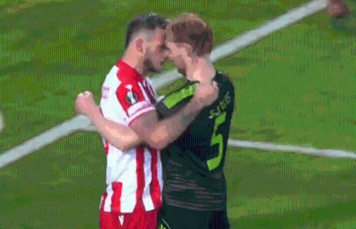 Ex-Premier League star Marko Arnautovic squares up to Celtic player after creating history