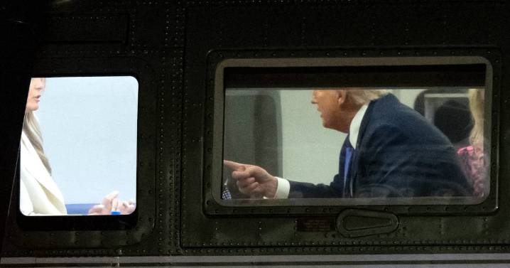 Donald Trump and Melania Caught in Tense Marine One Exchange